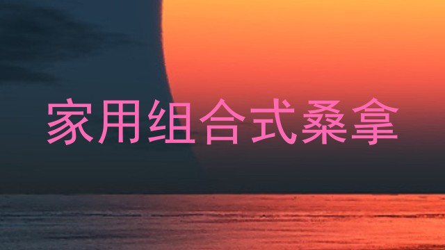 家用组合式桑拿