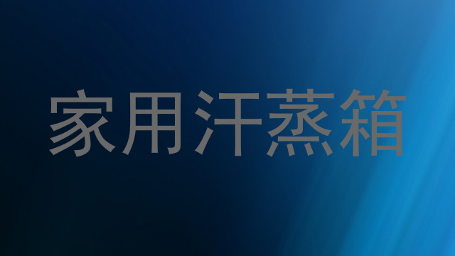 家用汗蒸箱