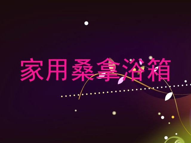 家用桑拿浴箱