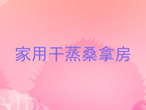 家用干蒸桑拿房