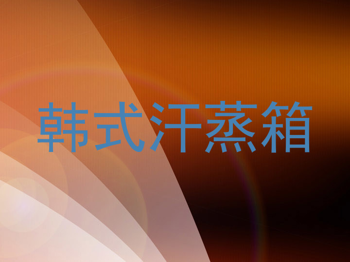 韩式汗蒸箱