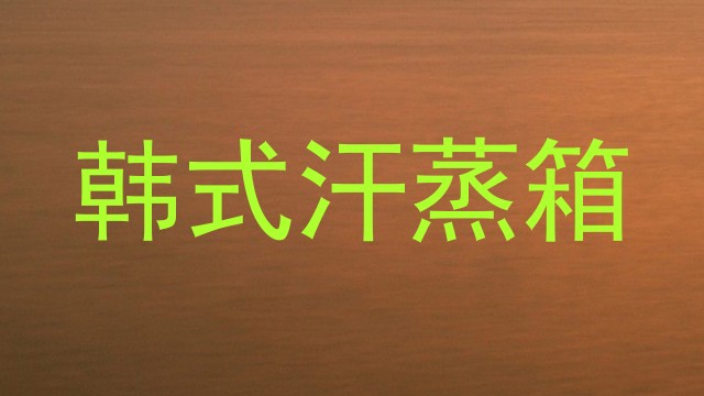 韩式汗蒸箱