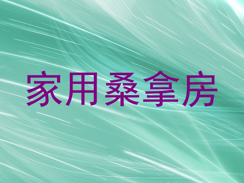 家用桑拿房