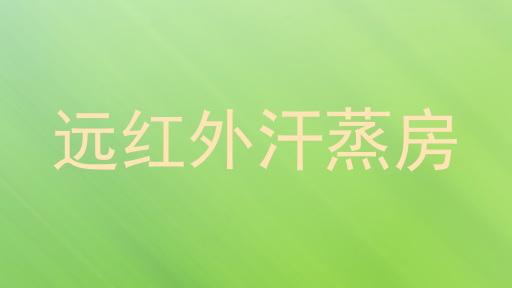 远红外汗蒸房