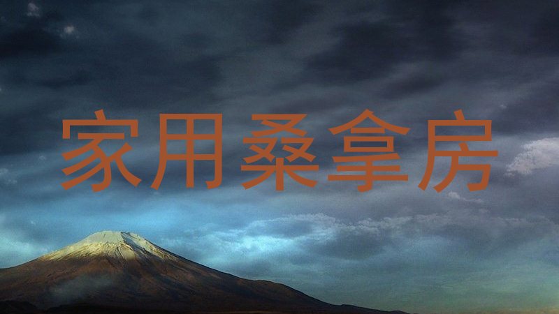家用桑拿房