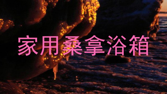 家用桑拿浴箱