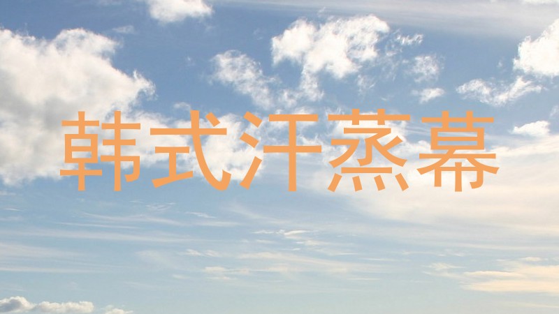 韩式汗蒸幕