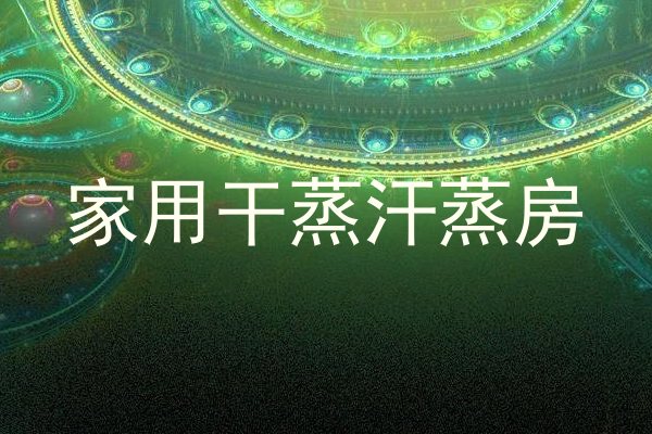 家用干蒸汗蒸房