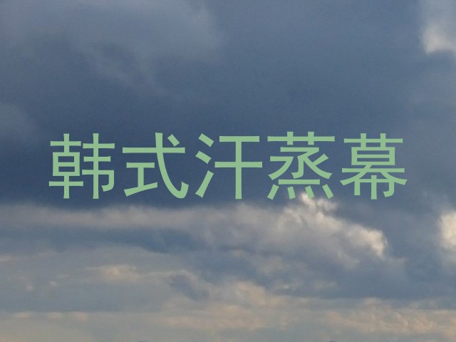 韩式汗蒸幕