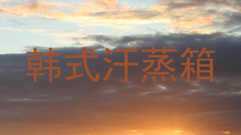 韩式汗蒸箱