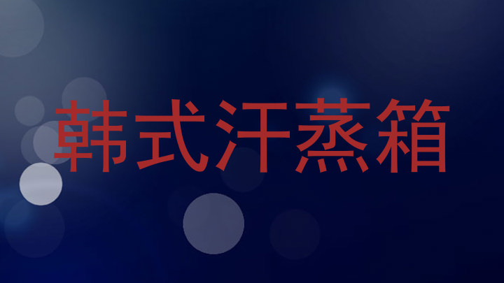 韩式汗蒸箱