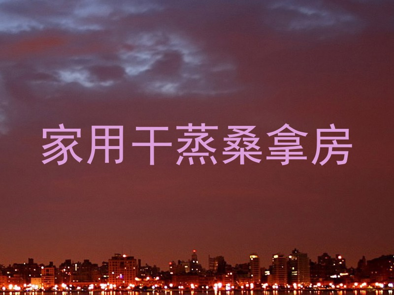 家用干蒸桑拿房