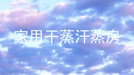 家用干蒸汗蒸房