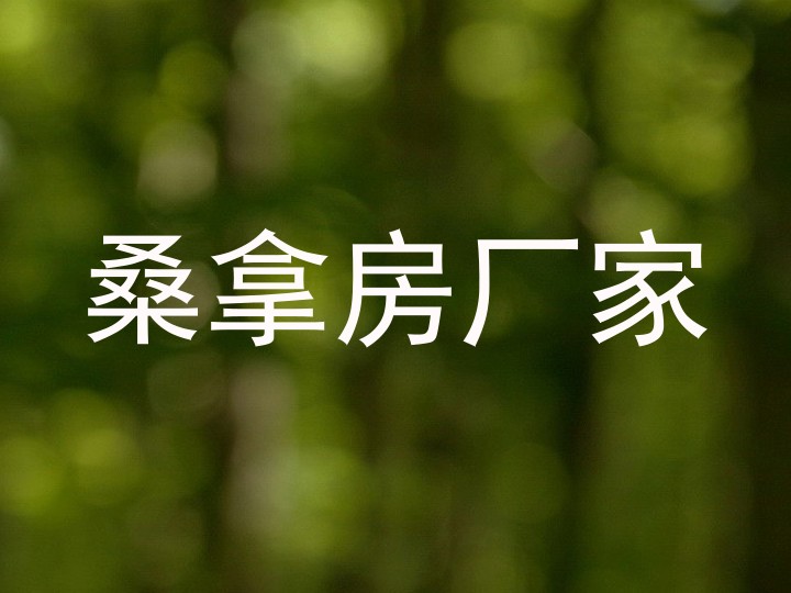 桑拿房厂家
