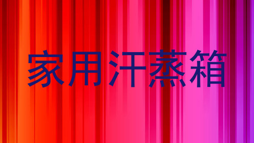 家用汗蒸箱