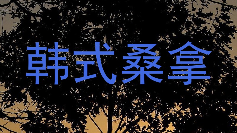 韩式桑拿