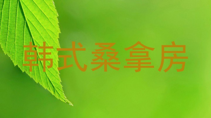 韩式桑拿房