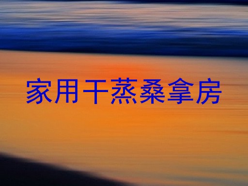 家用干蒸桑拿房