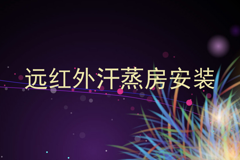 远红外汗蒸房安装