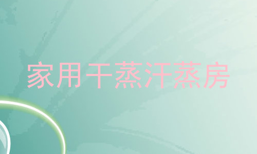 家用干蒸汗蒸房