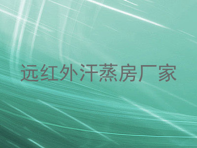 远红外汗蒸房厂家