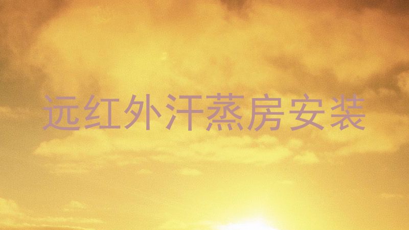 远红外汗蒸房安装