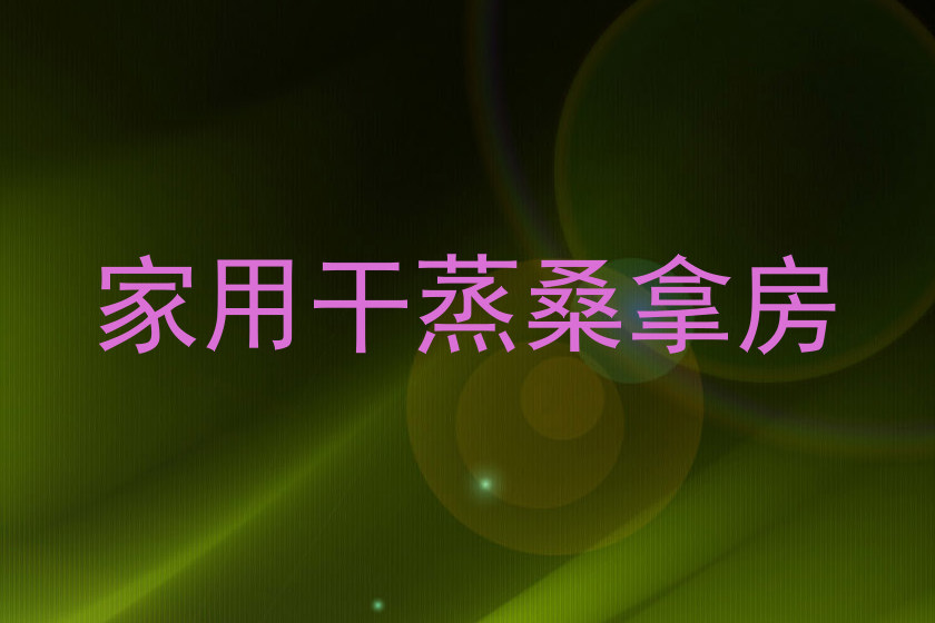 家用干蒸桑拿房