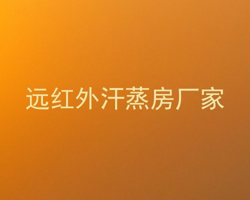 远红外汗蒸房厂家