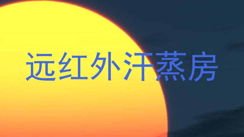 远红外汗蒸房