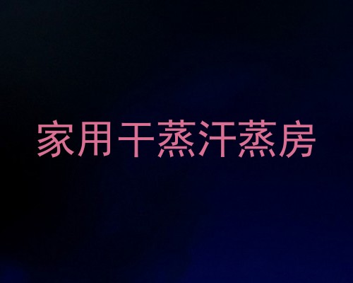 家用干蒸汗蒸房