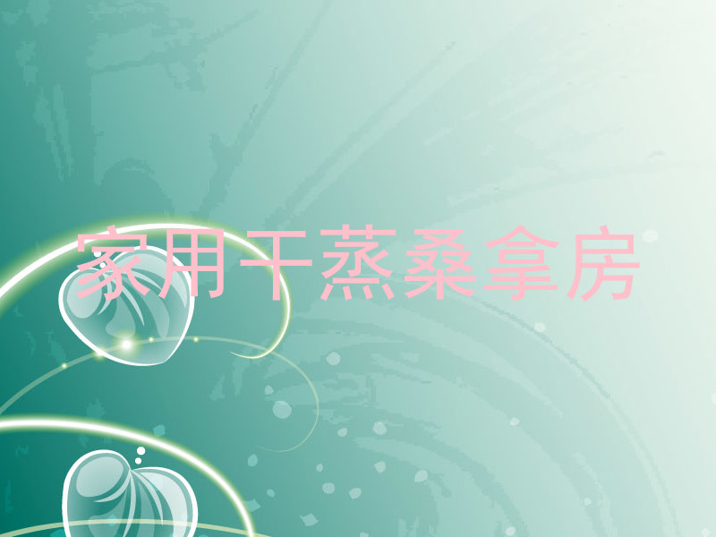 家用干蒸桑拿房