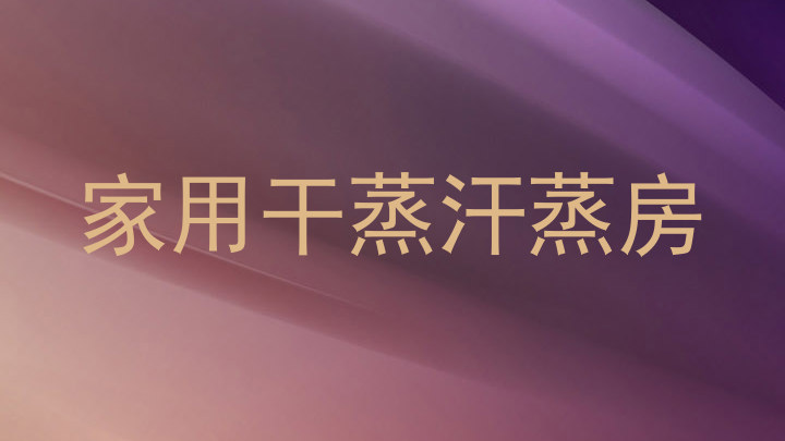 家用干蒸汗蒸房