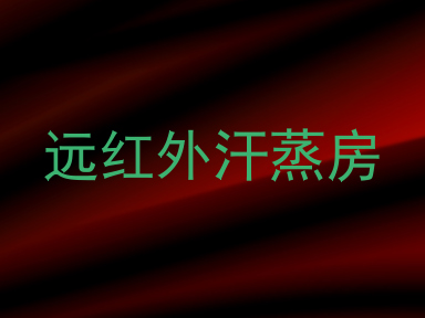 远红外汗蒸房