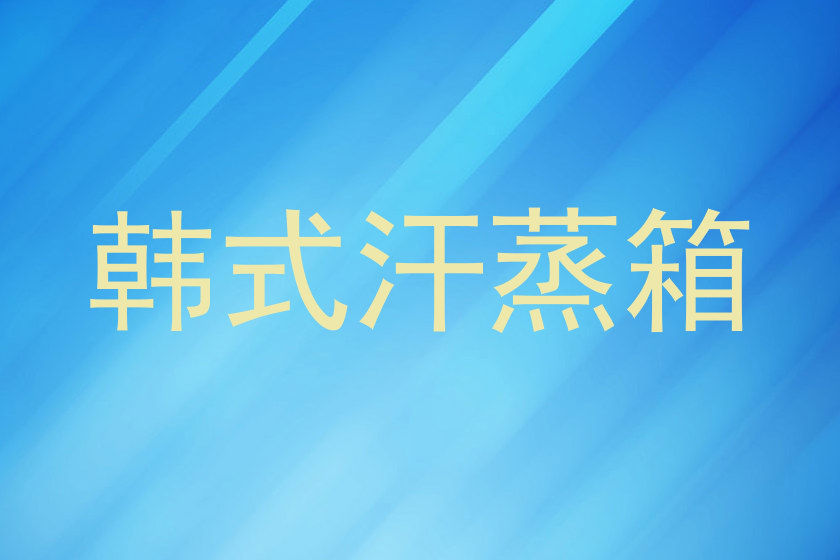 韩式汗蒸箱