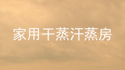 家用干蒸汗蒸房