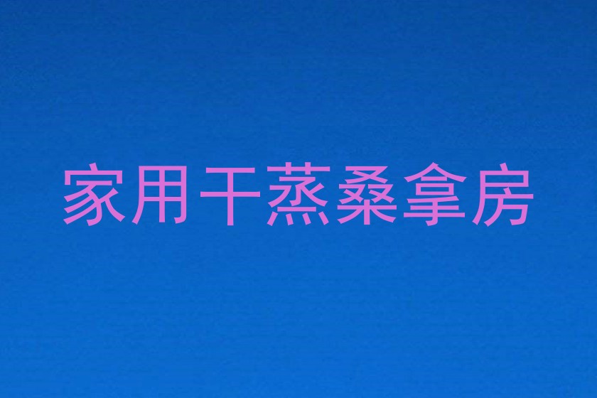 家用干蒸桑拿房
