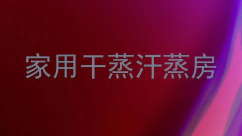 家用干蒸汗蒸房