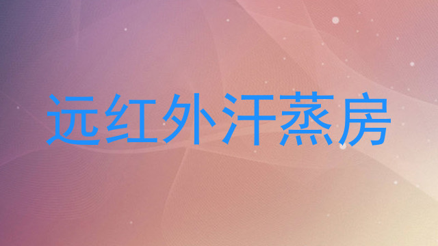 远红外汗蒸房