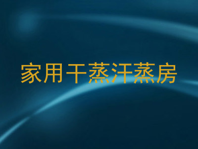 家用干蒸汗蒸房