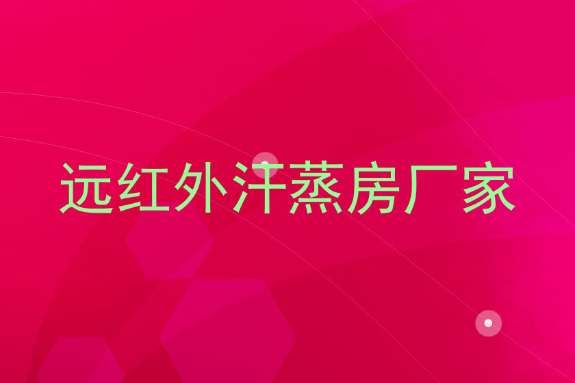 远红外汗蒸房厂家