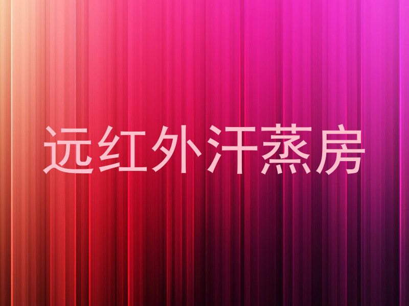 远红外汗蒸房
