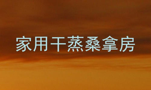 家用干蒸桑拿房