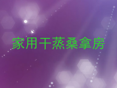 家用干蒸桑拿房