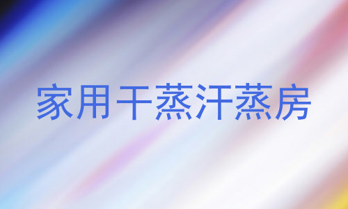 家用干蒸汗蒸房