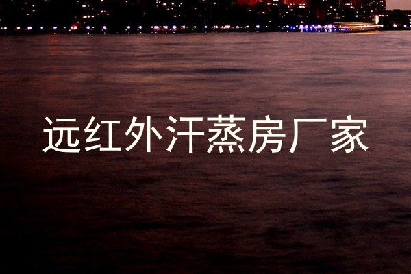 远红外汗蒸房厂家