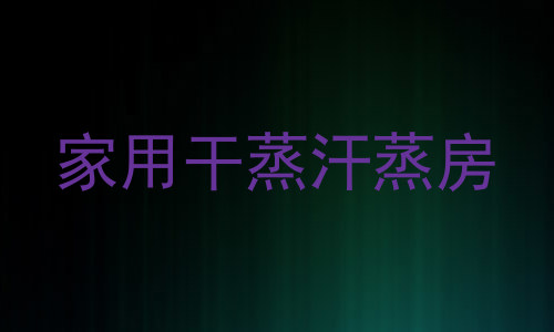 家用干蒸汗蒸房