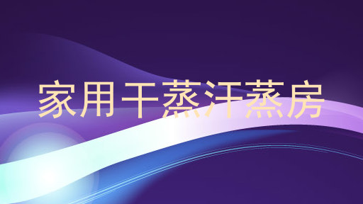 家用干蒸汗蒸房