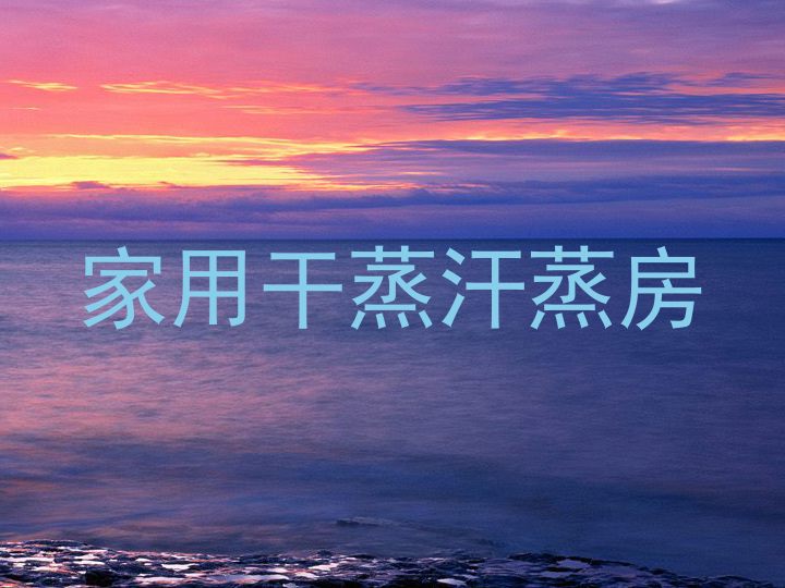 家用干蒸汗蒸房
