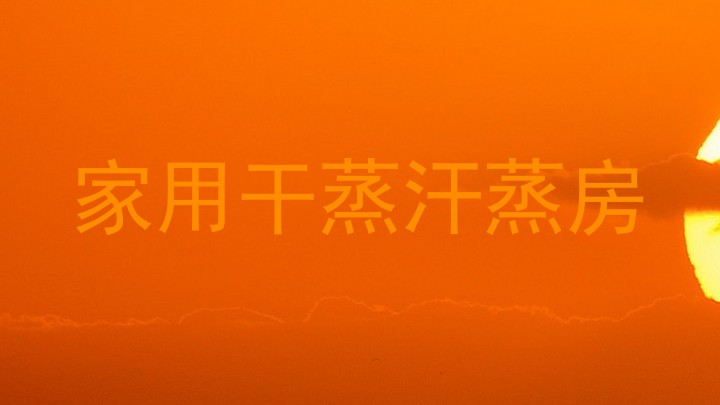 家用干蒸汗蒸房