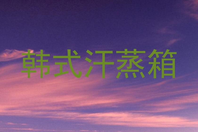 韩式汗蒸箱